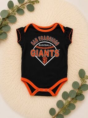 San Francisco Giants Baby Onesie - Black & Orange